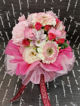 花瓶のいらない花束・ピンク 花瓶のいらない花束・ピンク